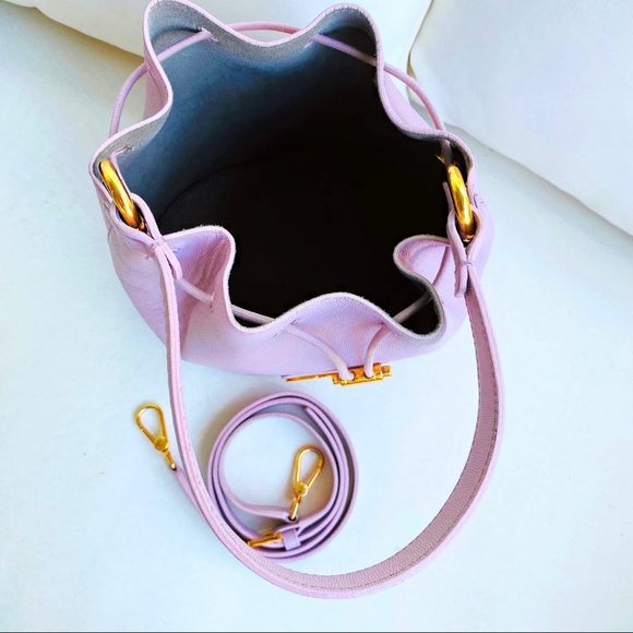 Furla Corona Drawstring Bucket Bag EUC - Picture 12 of 13